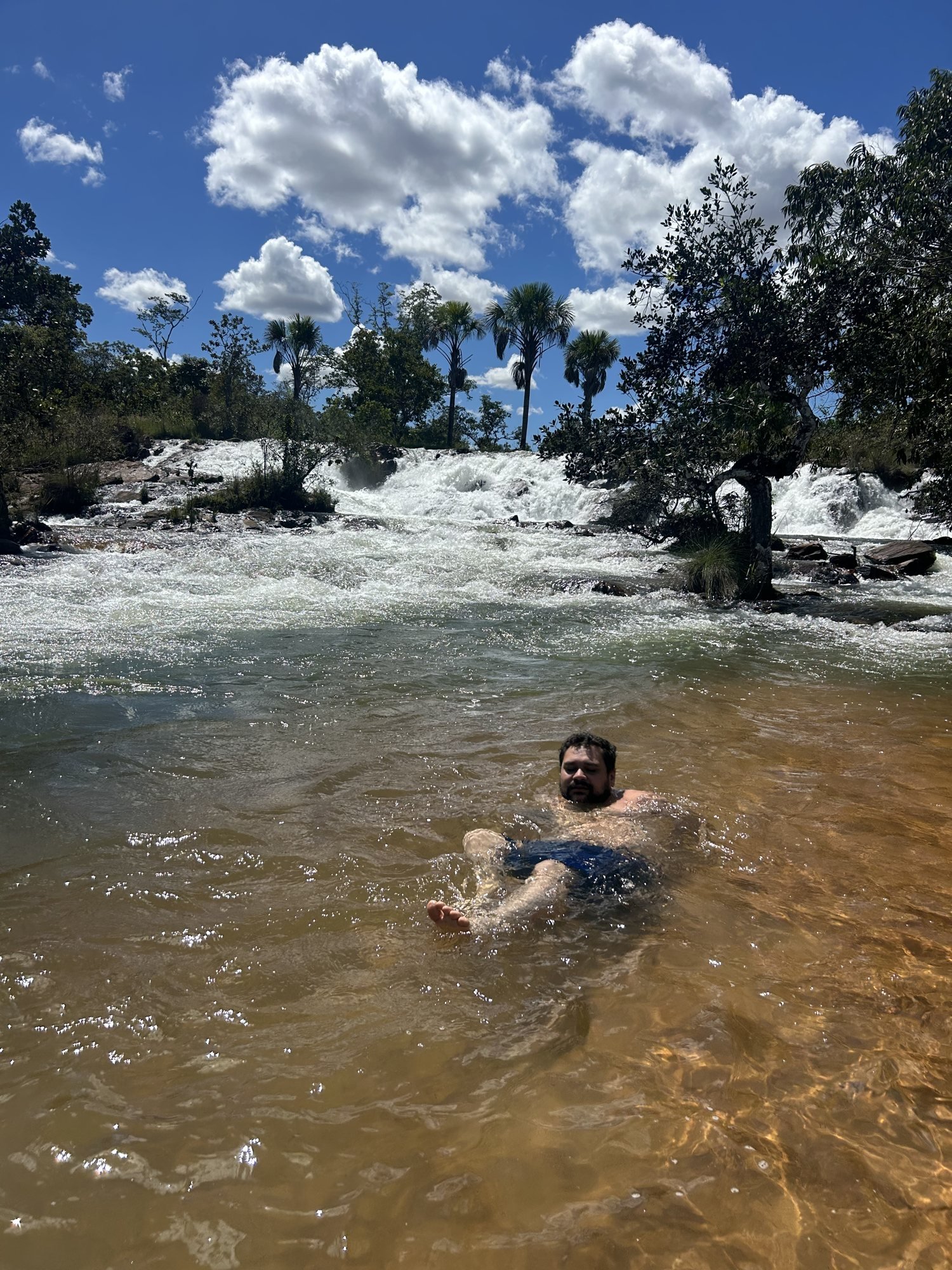 Relaxando nas corredeiras