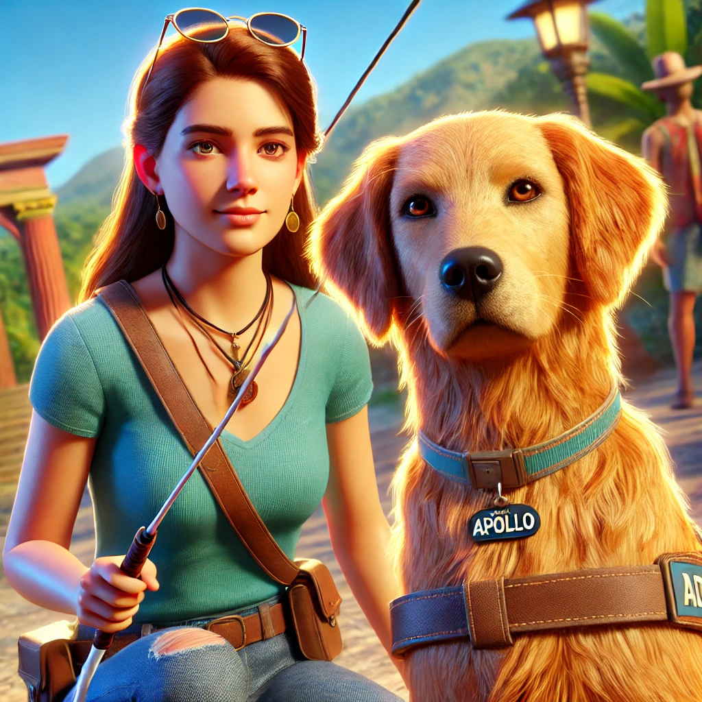 Clara e Apollo, descrição da imagem.